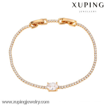 73522-Xuping Jóias Fashion 18k Banhado A Ouro Mulher Pulseira